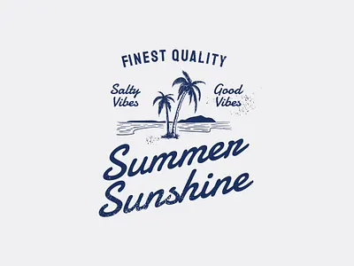 Summer Sunshine badge badge logo badgedesign badges beach branding drawing illustration summer sunrise sunset surf tropical