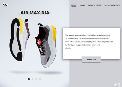 Landing Page - Dailly UI 003 ui sneakers landingpage