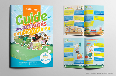 Borchure des activités extrascolaires 2019-2020 activities creative design graphic illustration print printing