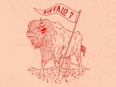 Buffalo animals buffalo illustration ny