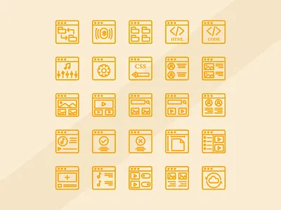 Web User Interface Icons branding flaticon flaticondesign icon icon design icon pack icon set icon sets iconography userinterface web website