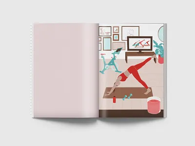 Exercise Illustration for Local Magazine editorial illustration illustration