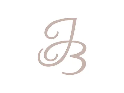 JB monogram elegant initials jb letters logo monogram sign