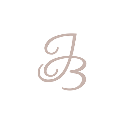 JB monogram elegant initials jb letters logo monogram sign