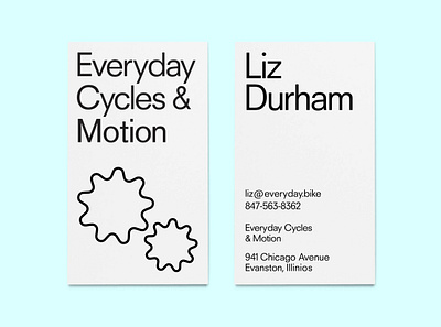 everyday cycles business card branding businesscard design logo typography