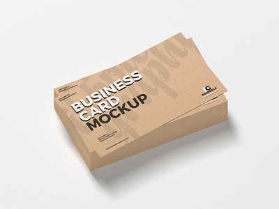 Free Stack of Kraft Business Cards Mockup PSD branding business card download font free free mockup freebie identity logo mock up mockup mockup free mockup psd mockups print psd stationery template