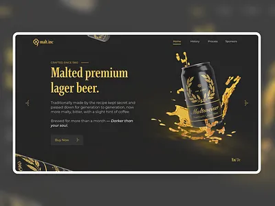 Premium Lager Beer Homepage Design Concept 3d adobe photoshop adobexd beer beercan branding design homepage illustration landing design landing page logo ui uidesign uiinspiration web ui webdesign website webui webuiuxdesign