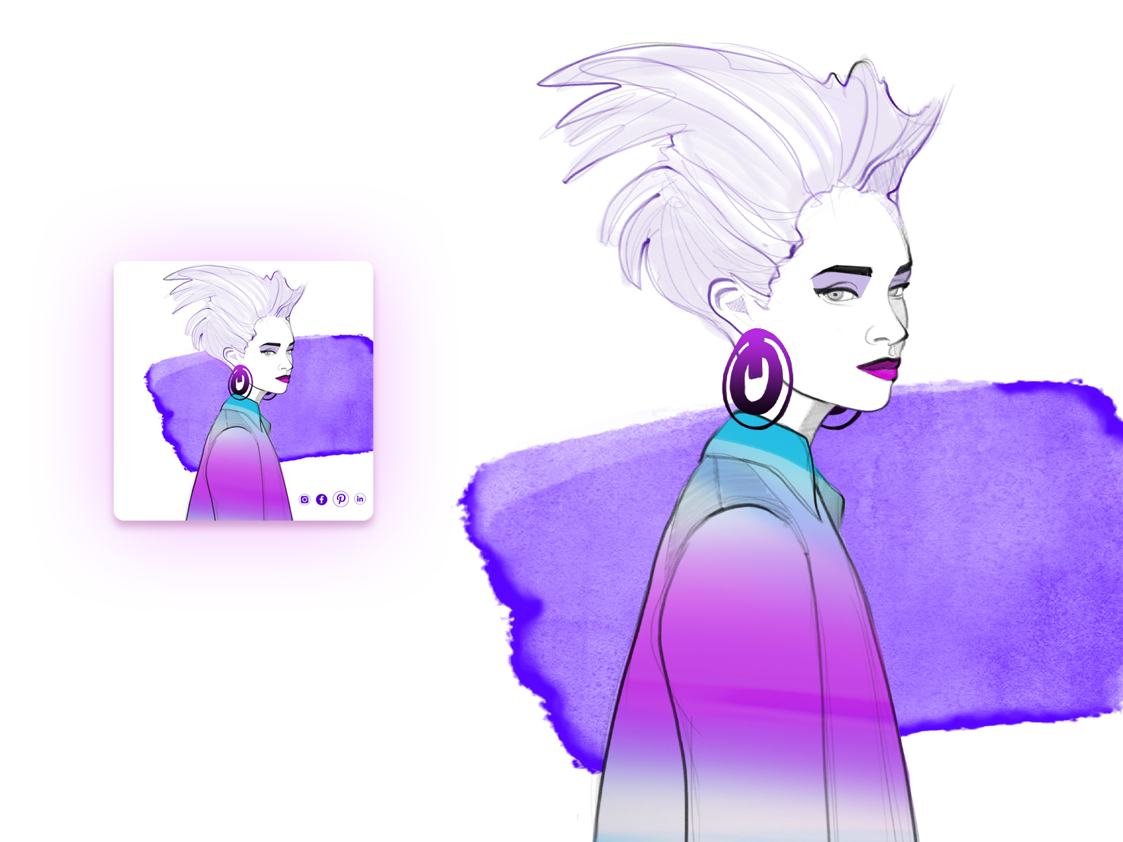 Example of Fashion illustration #5