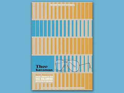 Theo Katzman bill graham design geometric gigposter glasses midcentury poster the fillmore theo katzman vector vulfpeck
