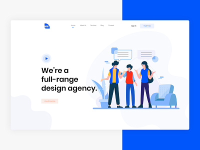 ani creative digital agency agency app branding business clean design gradient graphic design illustration landing landing page design logo minimal typography ui ux vector web website