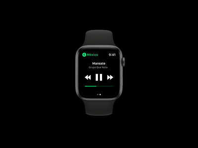 Daily UI – #009 Music Player adobexd appdesign applewatch black dailyui dailyui009 dailyuichallenge dark music player spotify uidesign uiux watchos