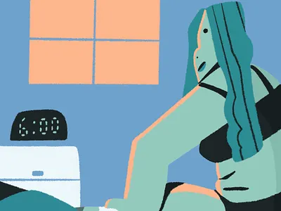 Get outta Bed 2d animation 2d character animation branding characterdesign concept art designer for hire illustration motion design visual development