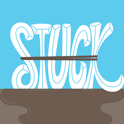 messing around bored calligraphy illustration lettering practice stuck type typography vector