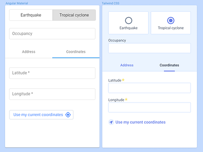 Angular Material vs Tailwind CSS angular material material design tailwindcss