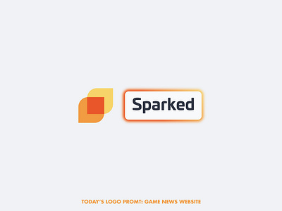 Sparked gaming news (day 8 of 99) design illustrator logo thirtylogos thirtylogoschallenge vector