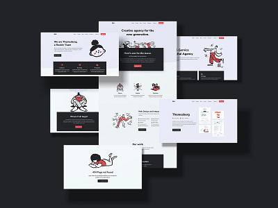 Leo - Creative Agency Bootstrap Template 🔥 agency agency landing page agency website bootstrap bootstrap4 clean creative doodle illustration leo modern template theme themesberg