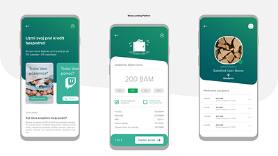 Money Lending Platform app branding design simplicity vector web