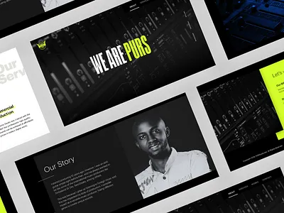 PURStudio Website design branding design ui ux web