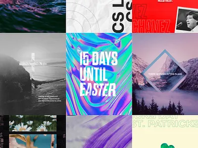 March Social Graphics adobe photoshop church church design church marketing concept design dark graphicdesign photoshop texture typography