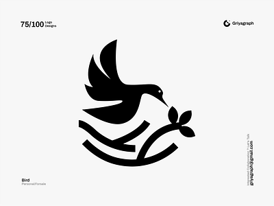 Bird Logo bird branding color creative design flat fly graphic icon idea identity line logo minimal modern rounded simple symbol vector