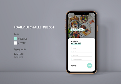 DailyUI_challenge : 01 Sign Up connection daily ui dailyui mobile app signup ui uiux