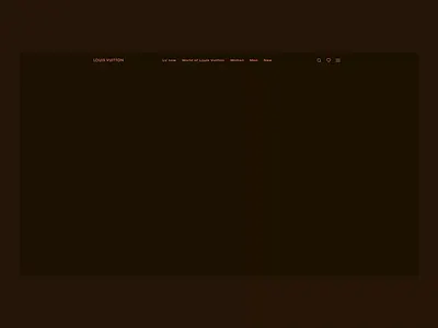 Promo site concept for Louis Vuitton animation color interface landing page product design promo site typography ui ui ux design ux web web design website website design