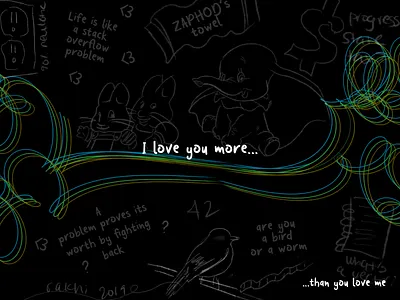 Weekly Warm-Up | Chalkboard challenge design digitalart dribbbleweeklywarmup illustration lineart love mathart siblings typography valentines vector weekly challenge weekly warm up