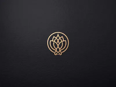Lotus Line Abstract Flower Logo beauty logo beauty salon boutique brand branding cosmetics elegant design identity illustration logo logo design logotype lotus monogram template
