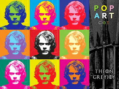 Pop Art GOT Theon Greyjoy alfie alfie evan alfie evan alfie evan allen alfie evan allen game of thrones got greyjoy grrm hbo illustration pop art popart rosinski rémi rémi rosinski theon theon greyjoy