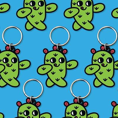 YAYITZEL Cactus Keychain cactus coloful design icon illustration kawaii keychain latina merch vector yayitzel