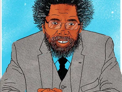 Dr. Cornel West Illustration bhm2020 cornel west portrait portrait illustration procreate