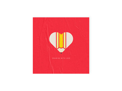 Drawing with Love art direction brand design branding branding concept branding design concept drawing dribbble dribbbleweeklywarmup exploration heart illustration logo love minimalist pen shapes simple simple design visual design