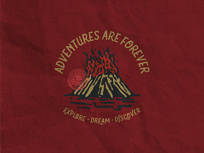Explore • Dream • Discover badgedesign illustration design