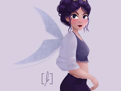 Queen of Fairies cartoon character art character concept characterdesign conceptart draw challenge fairies fairy girl drawing illustration woman