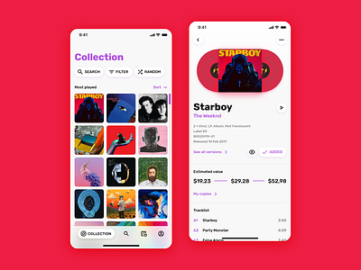 Discogs app redesign concept android app discogs interface ios music ui ui design uiux ux vinyl