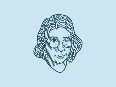 Susi Pudjiastuti fish illustration indonesia line art ship vector