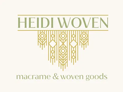 H E I D I W O V E N 20s art deco macrame textiles vintage