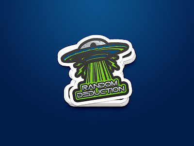 Random Deduction abduction branding branding illustration custom et hacker illustration ovni retro spaceship sticker texture ufo vintage