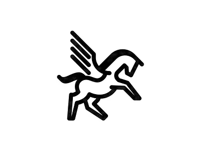 Pegasus Mark horse horse icon horse logo horse mark horse racing horse study horses logo mark logodesign mark pegasus pegasus mark pegasus mark royal horse royal icon wing winged horse wings