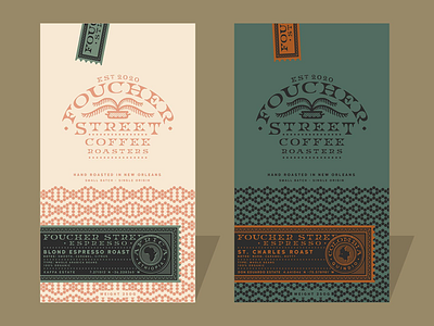 Foucher Street Coffee brand branding coffee coffee branding colors design espresso freelance label logo