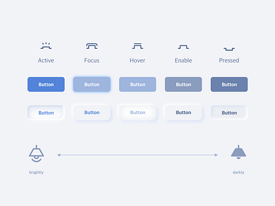 Neumorphism Button Study button icon neumorphism ui