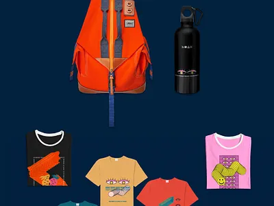 NOAH bag branding design fashion icon illustration logo mockup typography vector water bottle