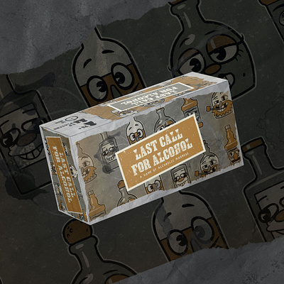 Last Call For Alcohol Packaging Mockup alcohol alcohol packaging board game card card game drinking drinks game