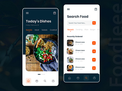 Food Delivery App like Ubereats app clone app design app like ubereats food app food delivery food delivery app food delivery application food delivery service food illustration