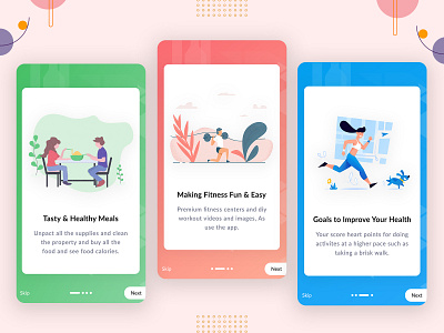 Onboarding app challenge design flat gradients interaction material design onboarding onboarding flow onboarding illustration onboarding screens onboarding ui typography ui ux