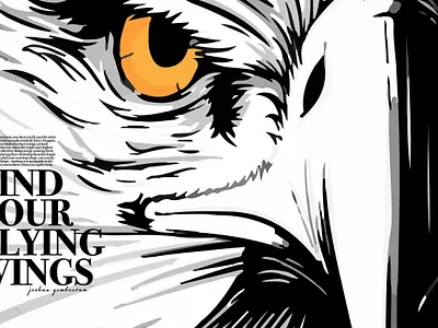 Flying wings design design art illustration inspirational quote minimal motivational quotes poster design typography vector