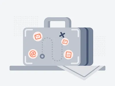 Journey figma illustration journey sketch suitcase travel trip ui