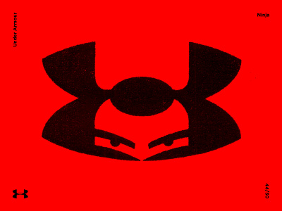 Ninja artwork brandmark contemporary contemporaryart illustration illustrator japan japanese logodesign logodesigner logomark mark marks modernart modernism ninja symbolism trademark underarmour vectorart