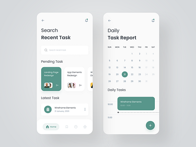 Task Management App 2020 trend app app design application calendar color design interface ios minimal mobile mobile app product design schedule task task management typography ui user interface ux