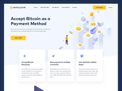 Crypto Website Concept | Web UI design abstract web bitcoin bitpay clean crypto crypto currency currency design graphics isometric latest layout new design payment psd psd mockup web design web ui website website layout